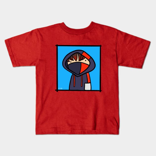 Cute Muselk Doodle Kids T-Shirt by Sketchy